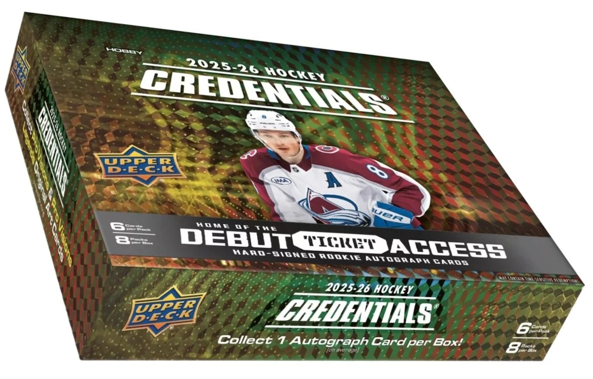 2025-26 Upper Deck Credentials Hockey Hobby 20 Box Case [Contact us to Order]