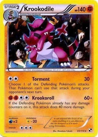 Krookodile - 65/114 (Cracked Ice Holo) (065/114) (Blister Exclusives) (BLE)
