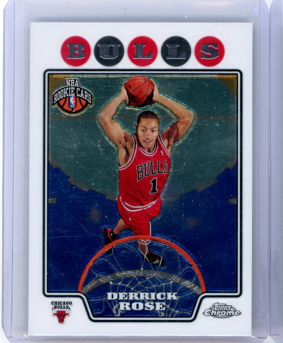 Derrick Rose 2007-08 Topps Chrome rookie card