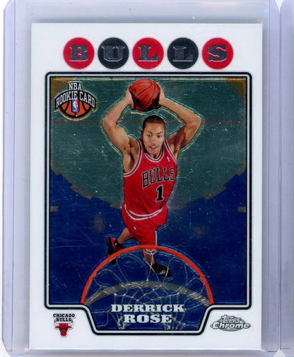 Derrick Rose 2007-08 Topps Chrome rookie card