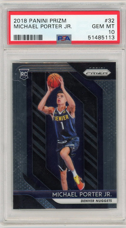 Michael Porter Jr. 2018 Panini Prizm Rookie Card PSA 10