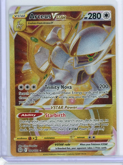 Arceus Vstar Pokémon Brilliant Stars Secret Rare #184/172