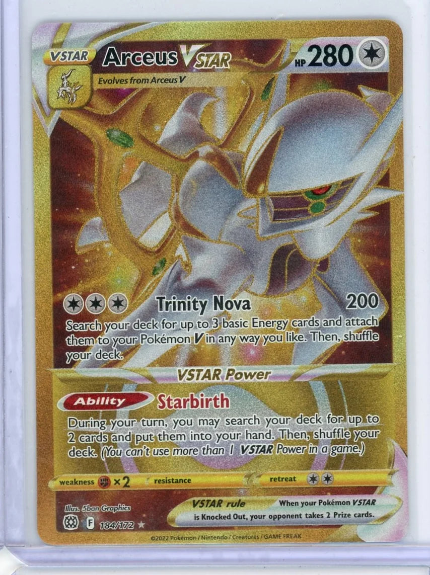 Arceus Vstar Pokémon Brilliant Stars Secret Rare #184/172