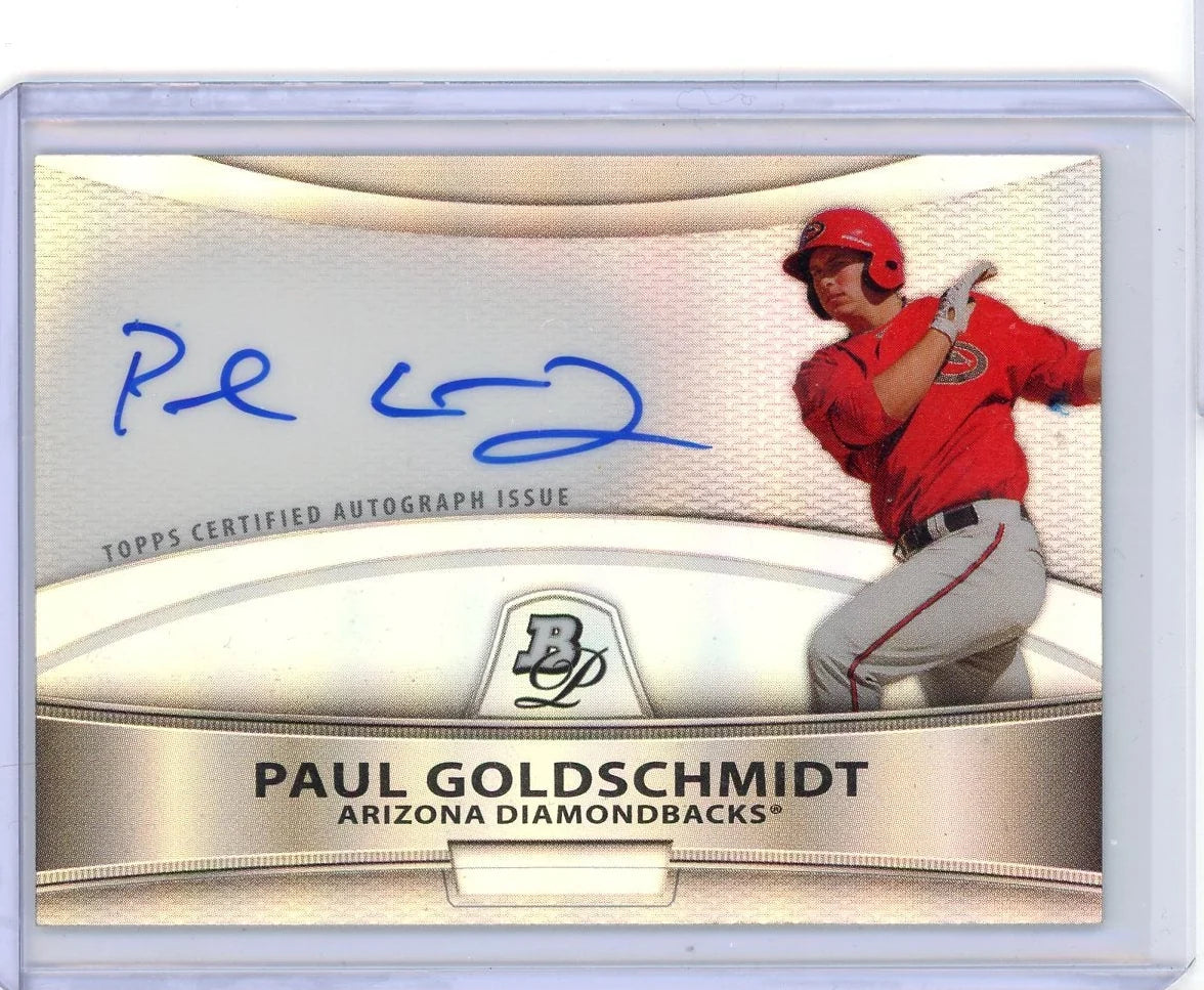 Paul Goldschmidt 2010 Bowman Platinum autograph refractor