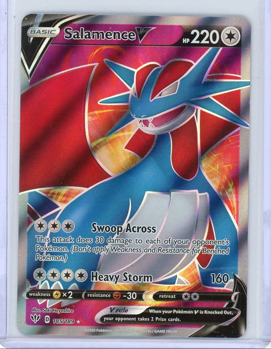 Salamence V Pokémon Darkness Ablaze Ultra Rare #185/189