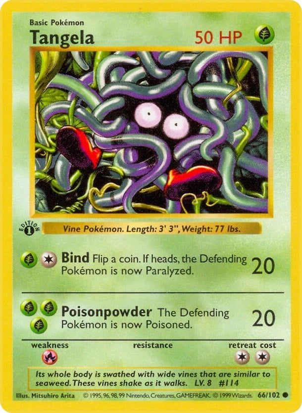 Tangela (066/102) (Base Set (Shadowless)) (BSS)