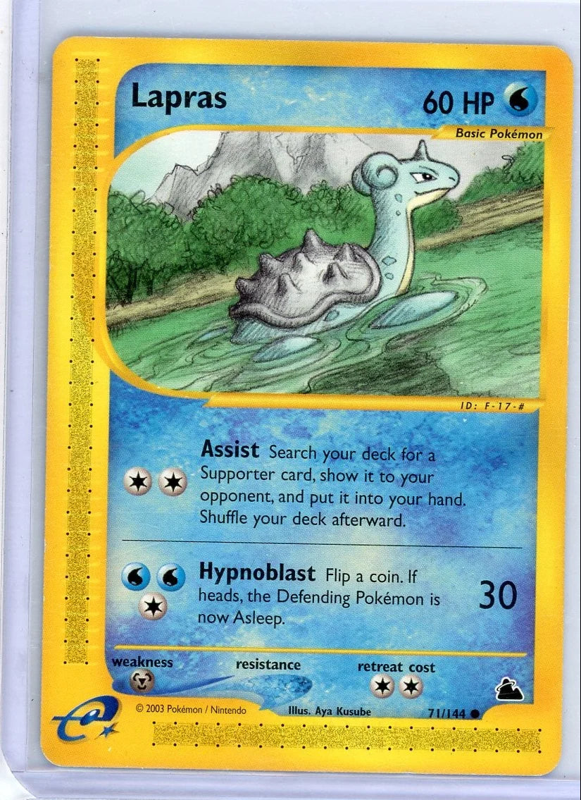 Lapras Pokémon Skyridge Non-Holo #71/144