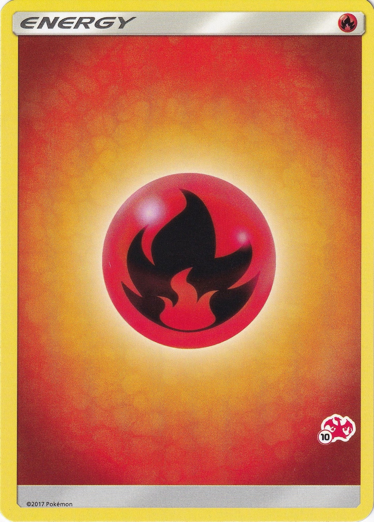 Fire Energy (#10 Charizard Stamped) (Battle Academy) (BTA)