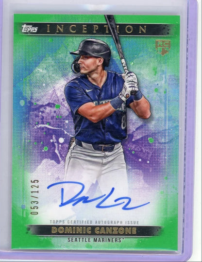 Dominic Canzone 2024 Topps Inception Rookie Autograph #'d 053/125