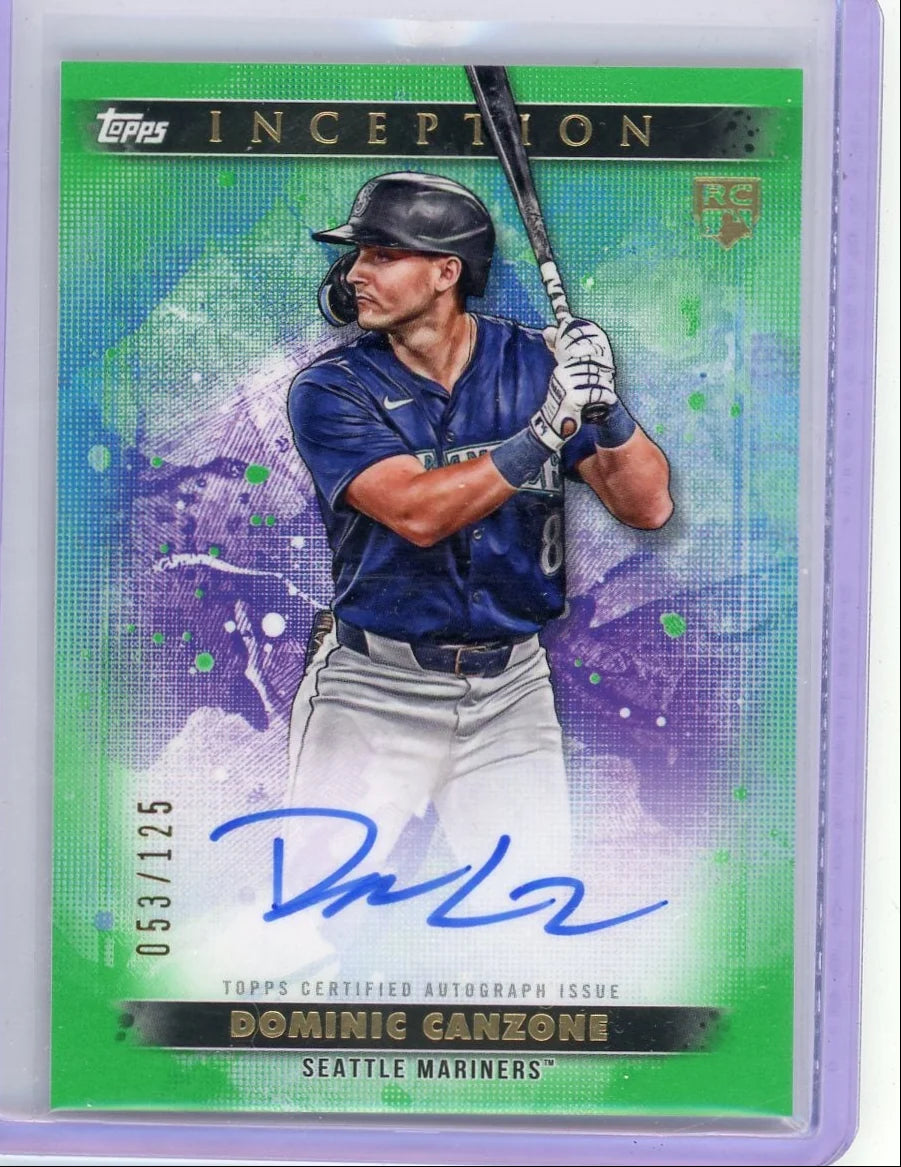 Dominic Canzone 2024 Topps Inception Rookie Autograph #'d 053/125