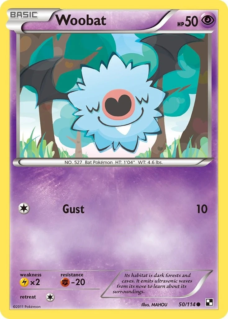 Woobat (50/114) (Black and White) (BLW)