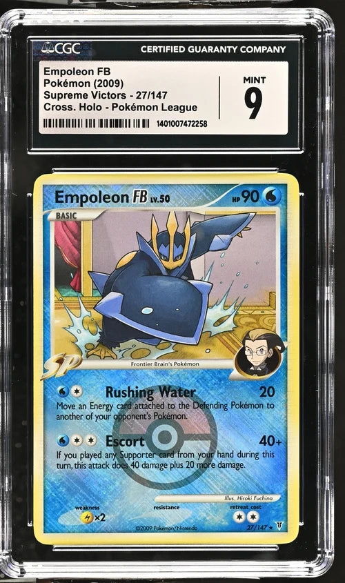 Empoleon FB Pokémon Supreme Victors Cross Holo Pokémon League #27/147 CGC 9