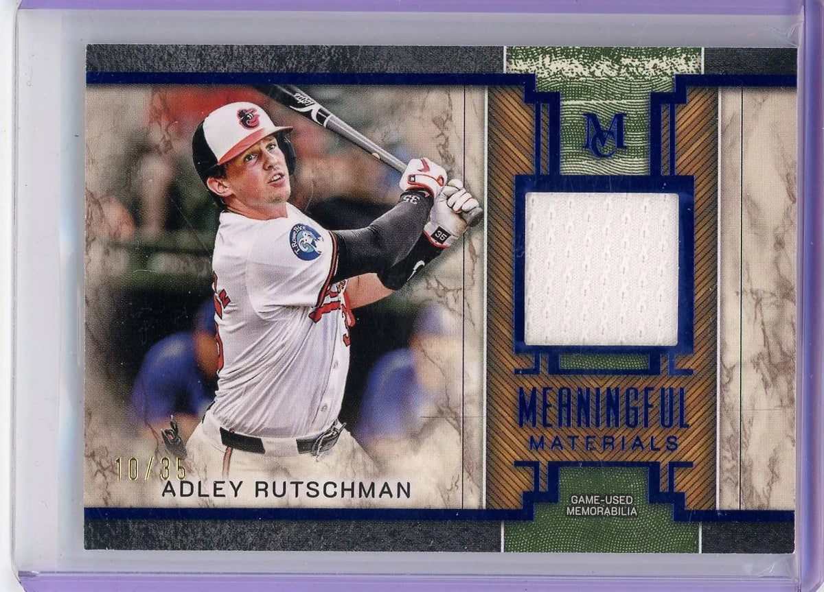 Adley Rutschman 2025 Topps Museum Meaningful Materials Patch #'d 10/35