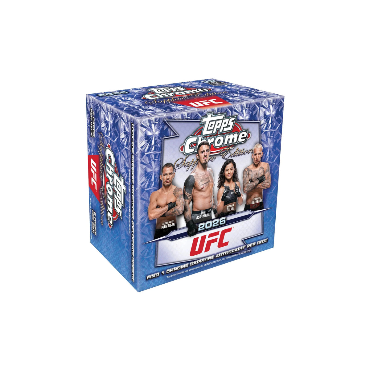2026 Topps Chrome UFC Sapphire Hobby 10 Box Case