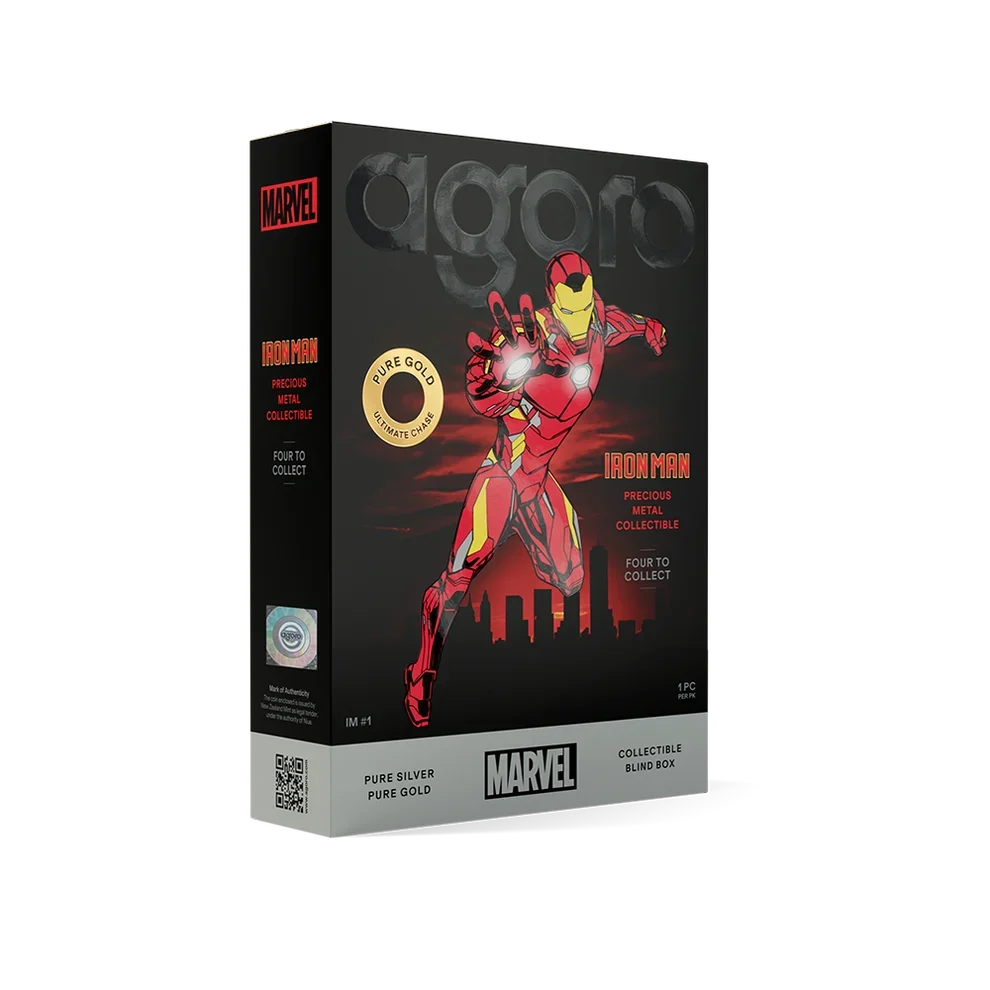 Agoro Marvel Iron Man 1/2oz. Precious Metal Collectible Blind Box