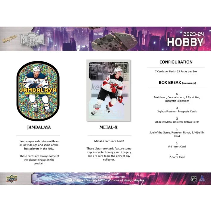 2023-24 Upper Deck Skybox Metal Universe Hockey Hobby Box