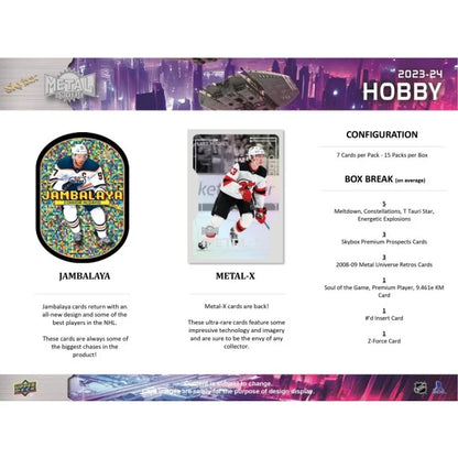 2023-24 Upper Deck Skybox Metal Universe Hockey Hobby Box