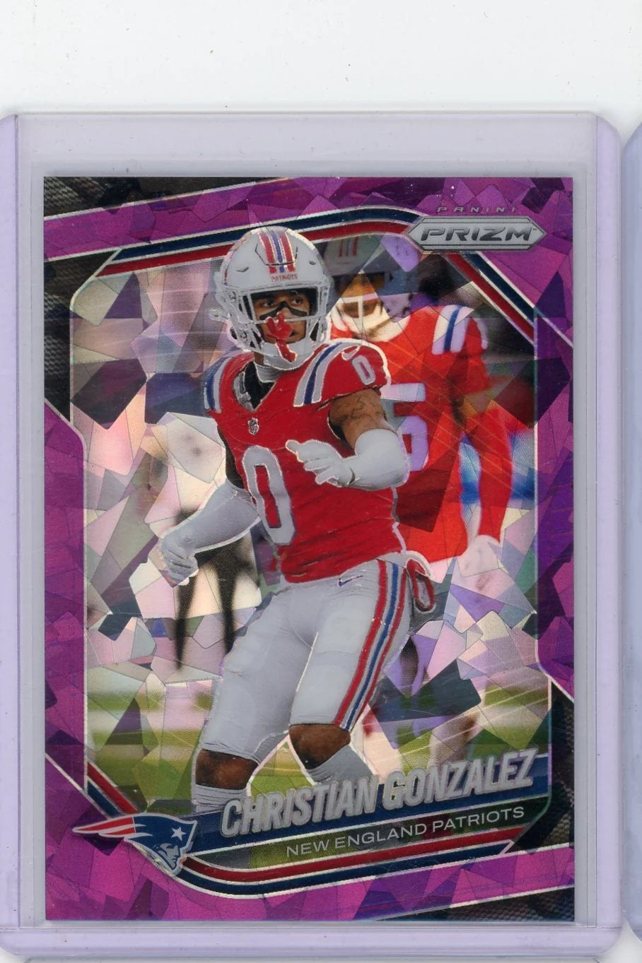 Christian Gonzalez 2025 Panini Prizm purple ice prizm #'d 002/225