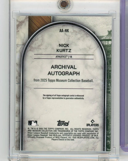 Nick Kurtz 2025 Museum Collection Archival Autograph #'d 31/99