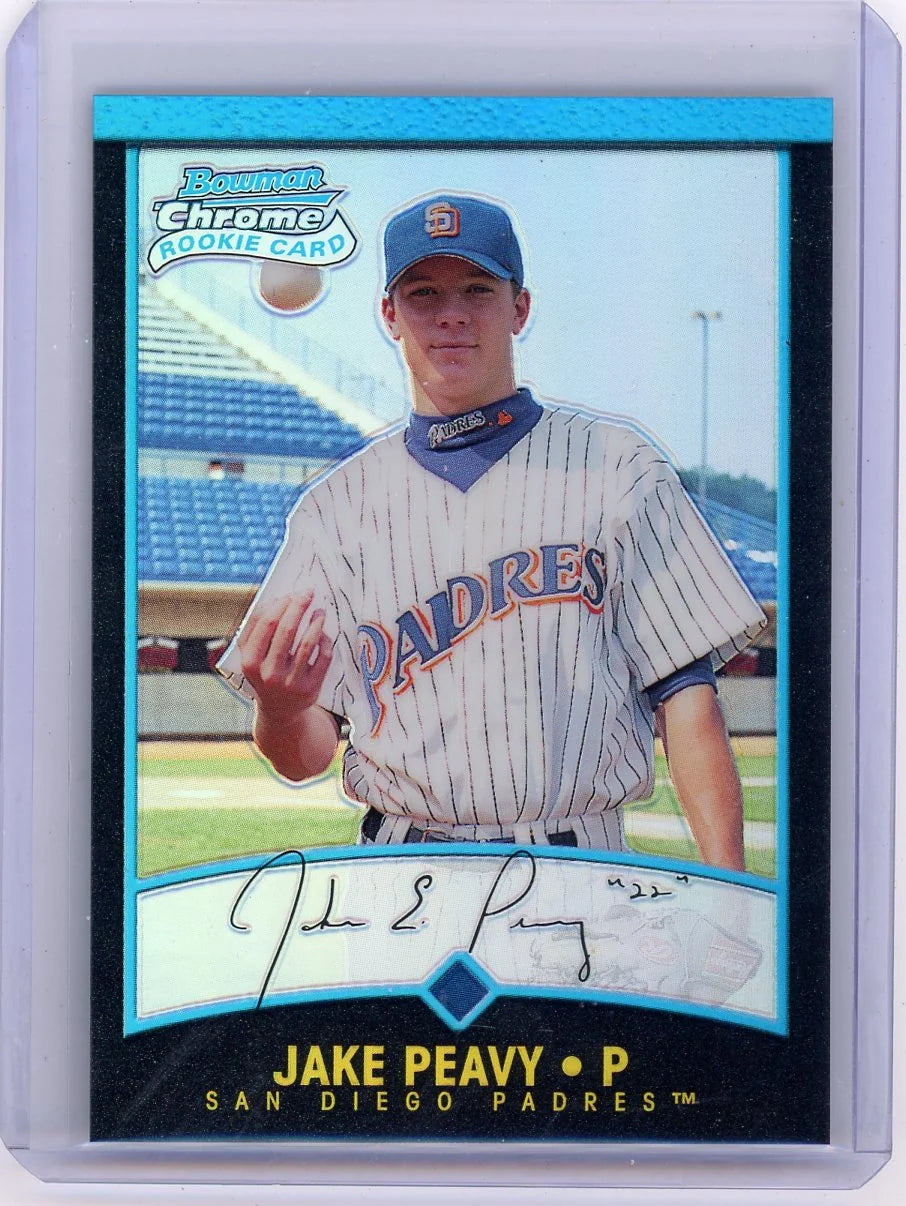 Jake Peavy 2001 Bowman Chrome Refractor RC