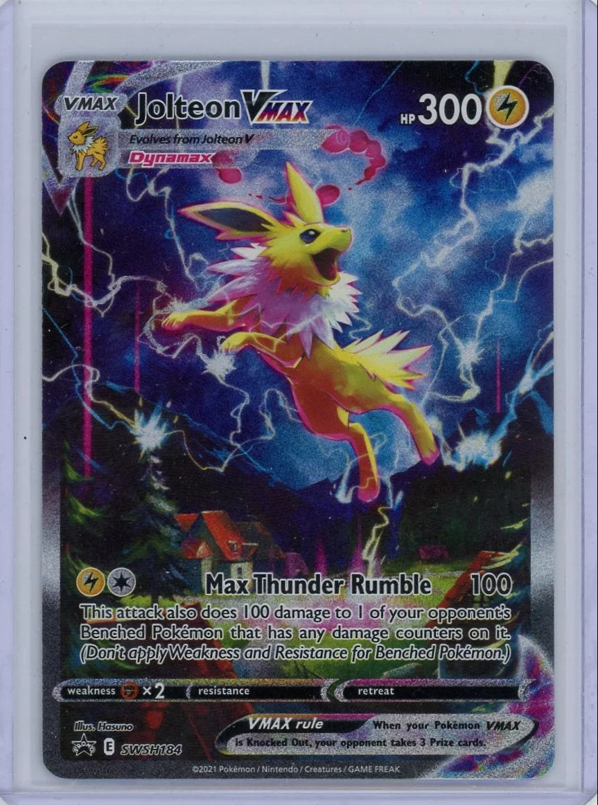 Jolteon Vmax Pokémon Sword & Shield Black Star Promo #SWSH184