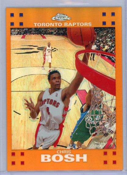 Chris Bosh 2007 Topps Chrome orange ref. #'d 131/199