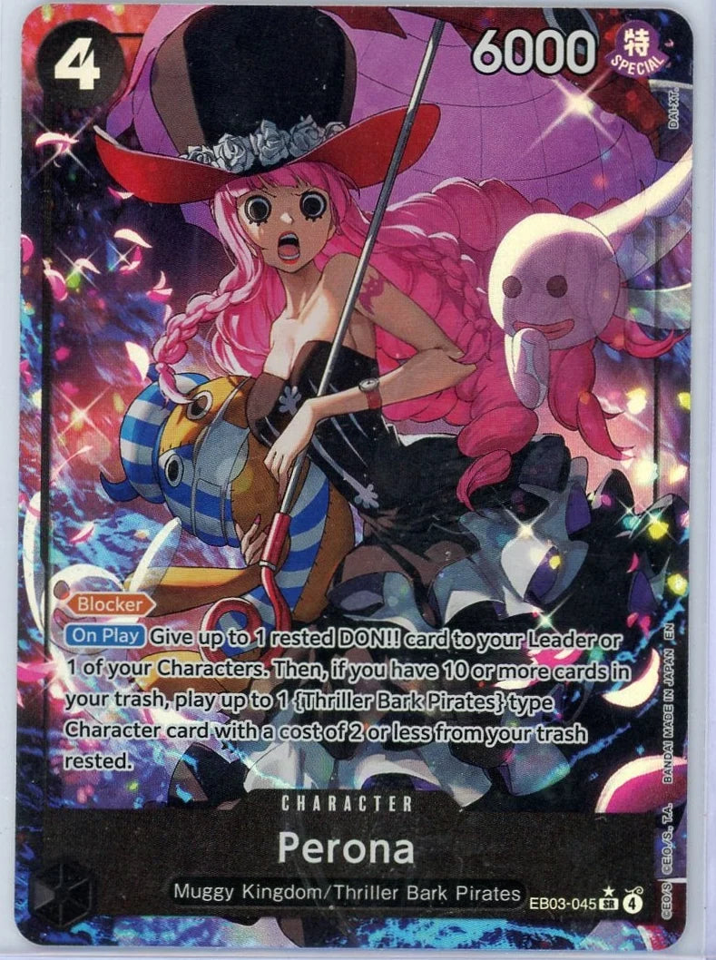 Perona One Piece Extra Booster 03 Heroines Edition Alternate Art (EB03-045)