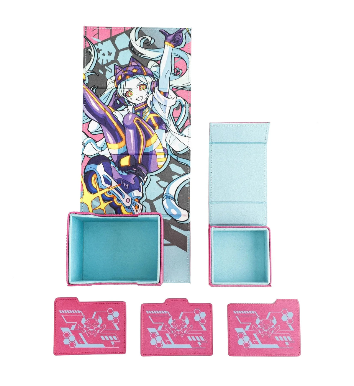 Cyberse Punks Dicewinder Deck Box with Magnetic Dice Tray (Becca)