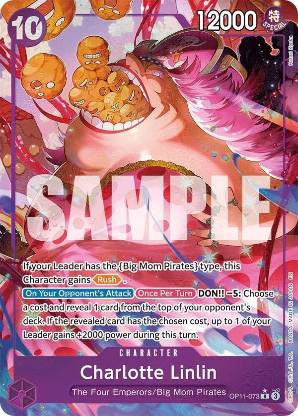 Charlotte Linlin (Alternate Art) (OP11-073) (A Fist of Divine Speed) (OP11)