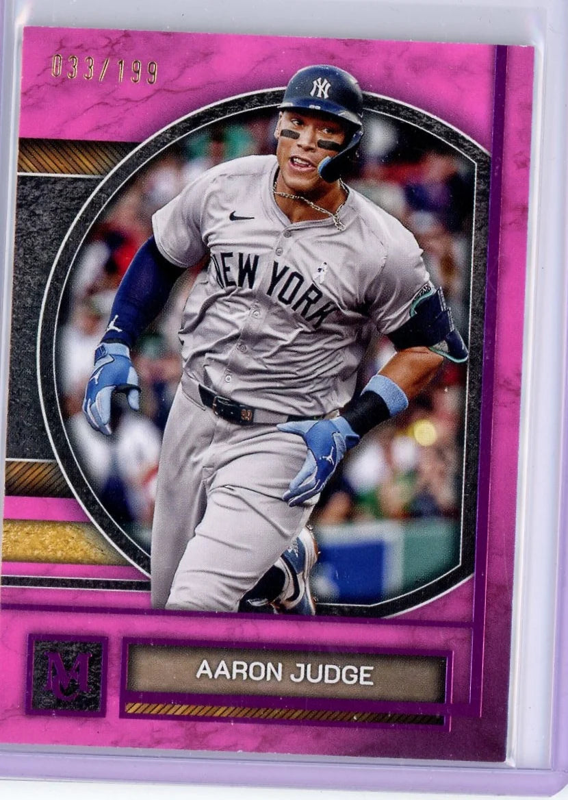 Aaron Judge 2025 Topps Museum Collection - Pink Parallel #'d /199
