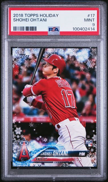 Shohei Ohtani 2018 Topps Holiday RC #17 PSA 9