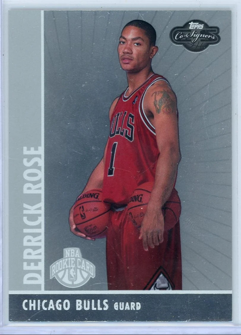 Derrick Rose 2008 Topps Co-Signers foil rookie card #'d 039/199