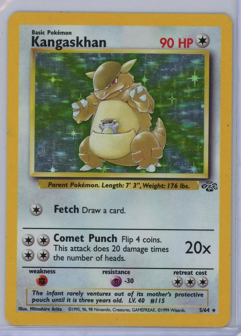 Kangaskhan Pokémon Jungle Unlimited Holo Rare #5/64