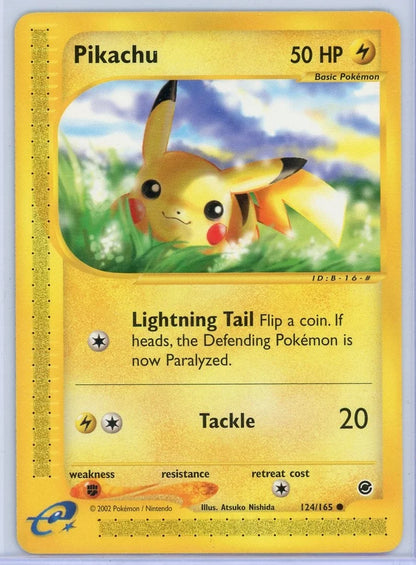 Pikachu 2002 Pokémon Expedition non holo #124/165 MP