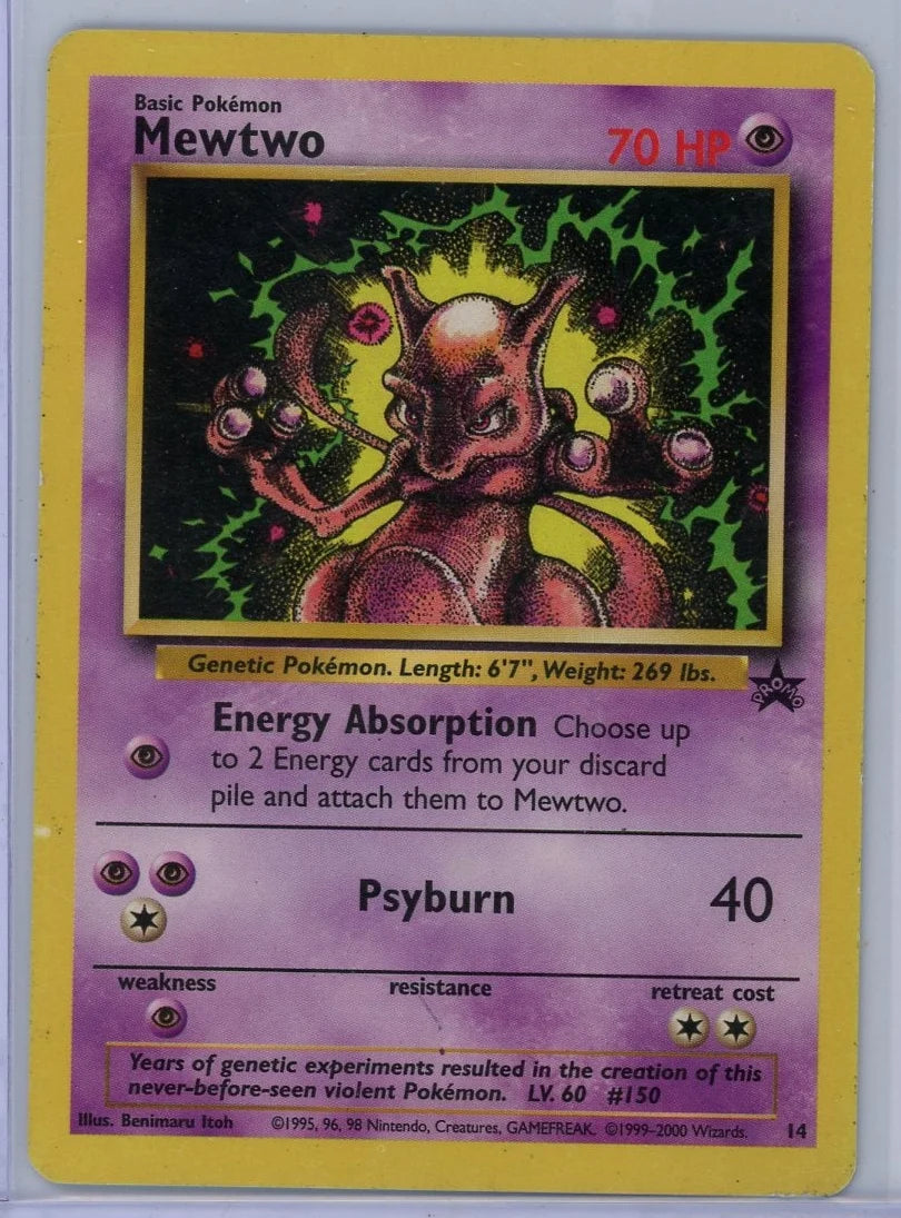 Mewtwo Pokémon Black Star Promo (MP) #14