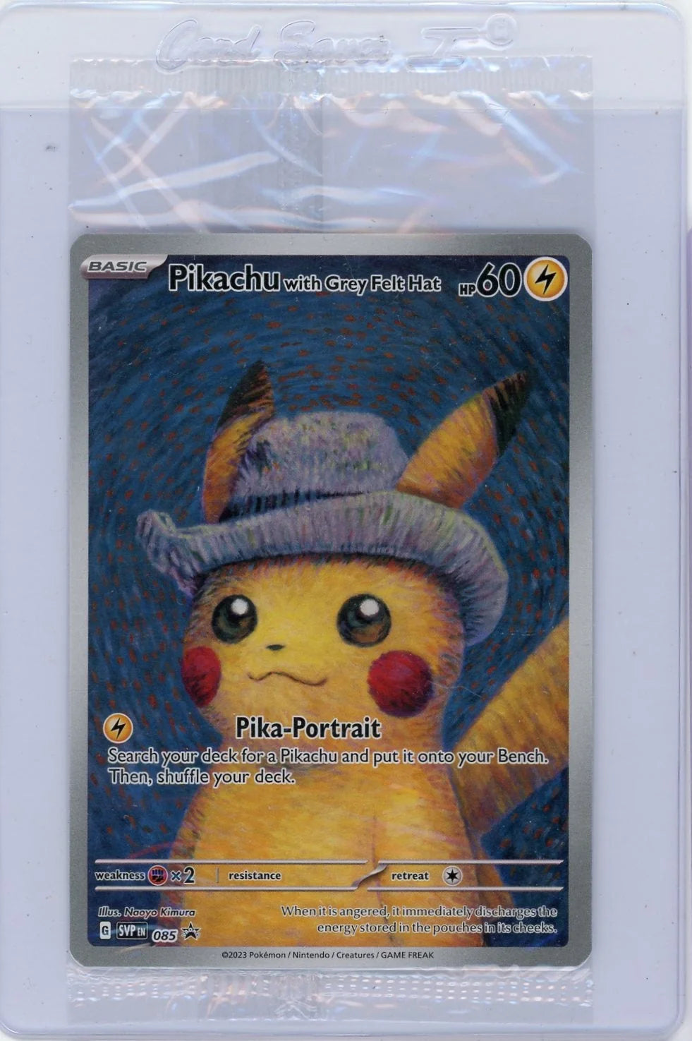 Pikachu with Grey Felt Hat Pokémon Black Star Promo #085 (Sealed)