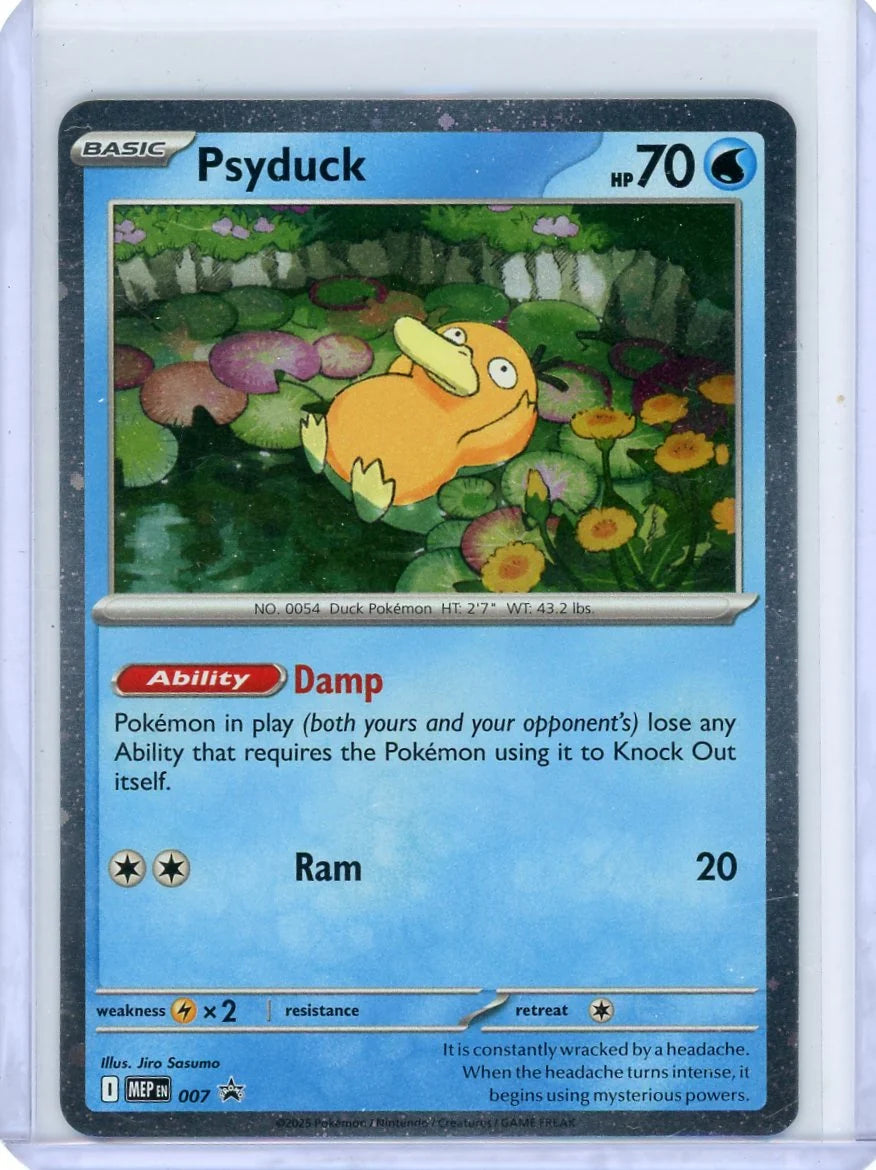 Psyduck Pokémon Cosmos Holo Blister Exclusive Promo #007