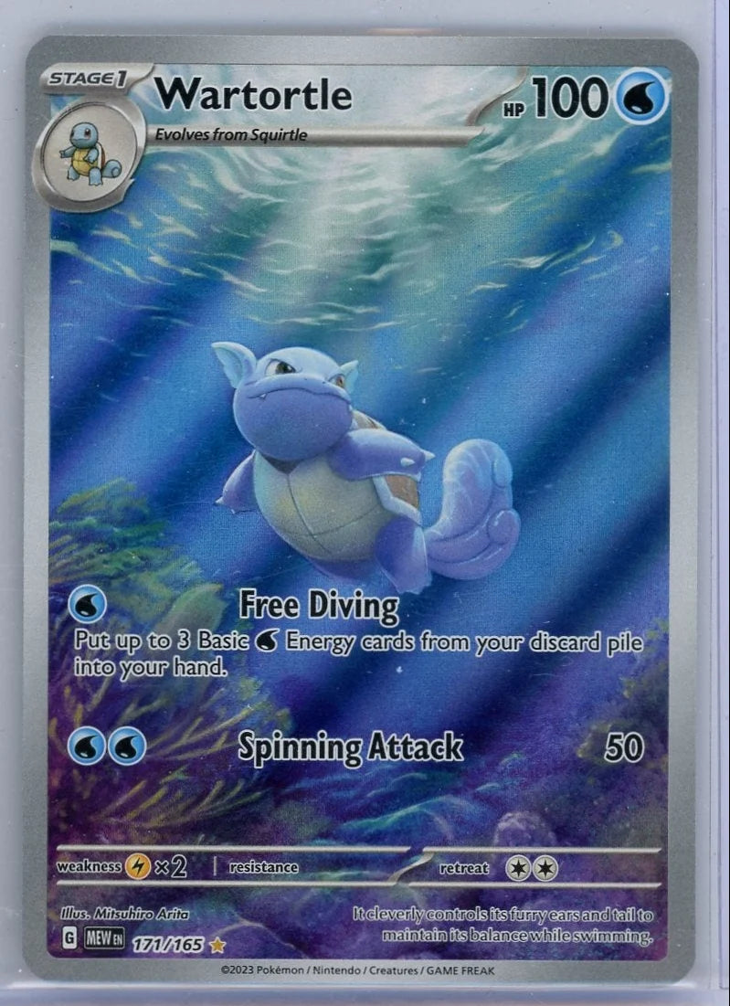 Wartortle Pokémon 151 Illustration Rare #171/165