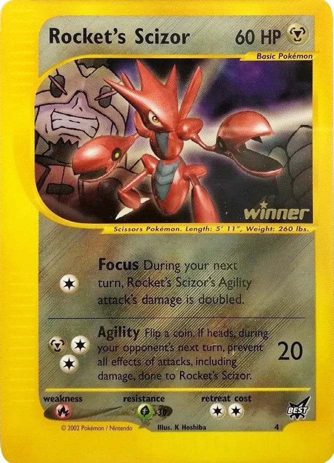 Rocket's Scizor - 4 [Winner] (004/009) (Best of Promos) (PR)