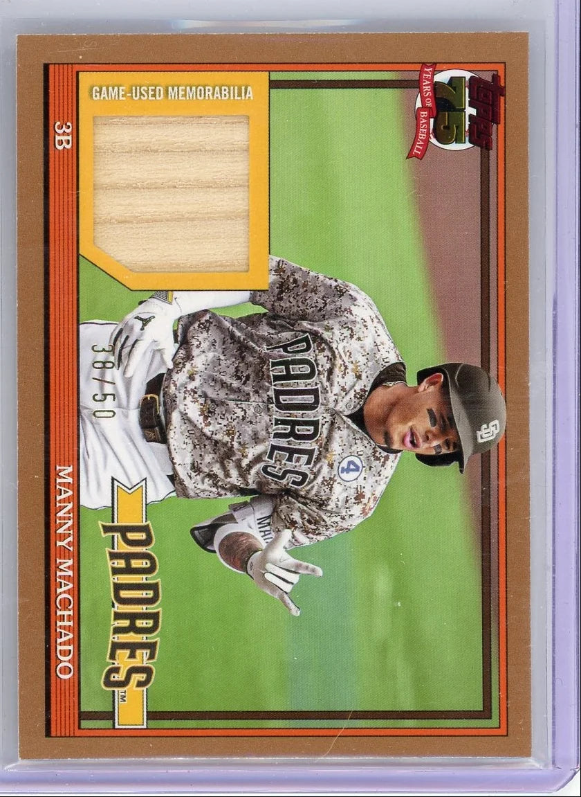 Manny Machado 2026 Topps Series 1 Game Used Bat Patch #'d 38/50