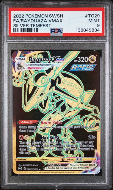 Rayquaza Vmax Pokémon Silver Tempest Trainer Gallery #TG29/TG30 PSA 9