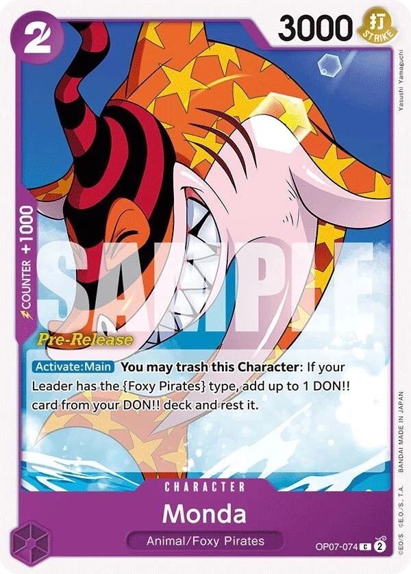 Monda (OP07-074) (500 Years in the Future Pre-Release Cards) (OP07 PRE)