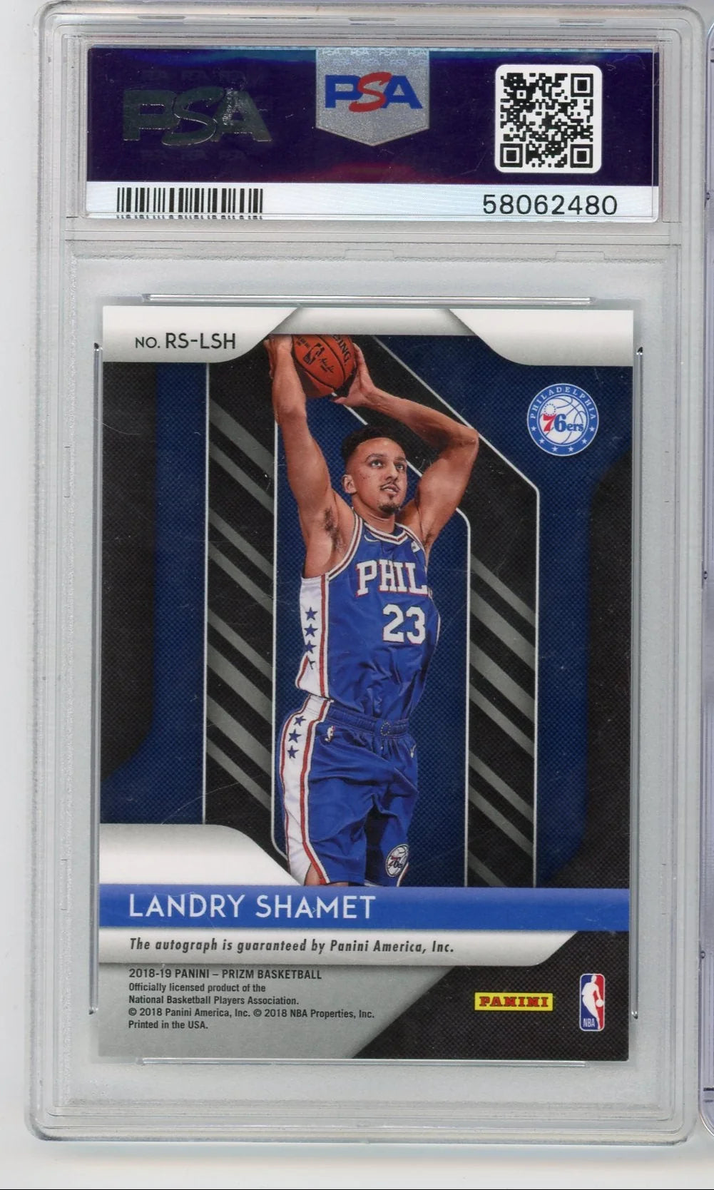 Landry Shamet 2018 Panini Prizm autograph rookie card PSA 10