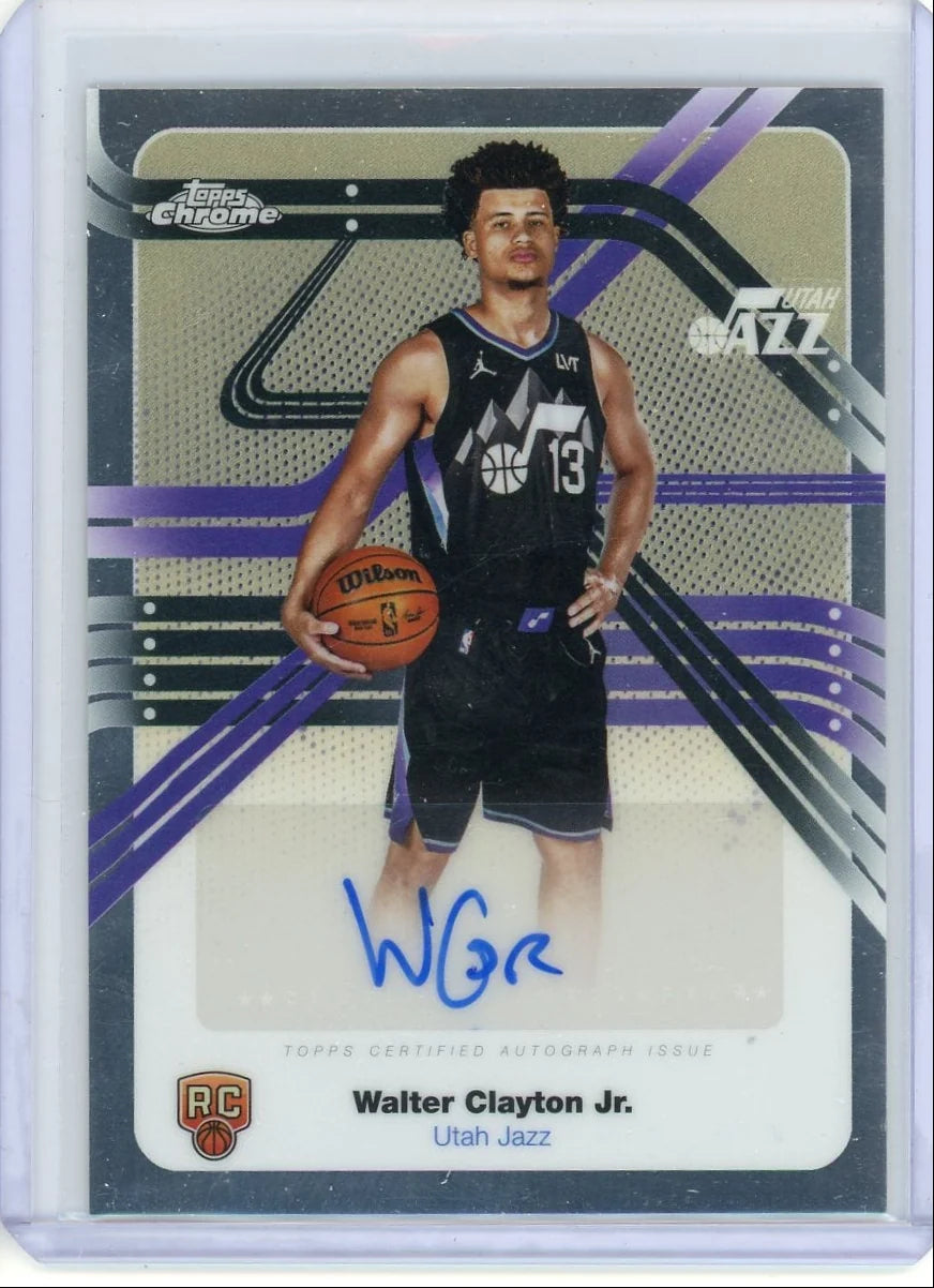 Walter Clayton Jr. 2025 Topps Chrome Basketball Next Stop Signatures Rookie