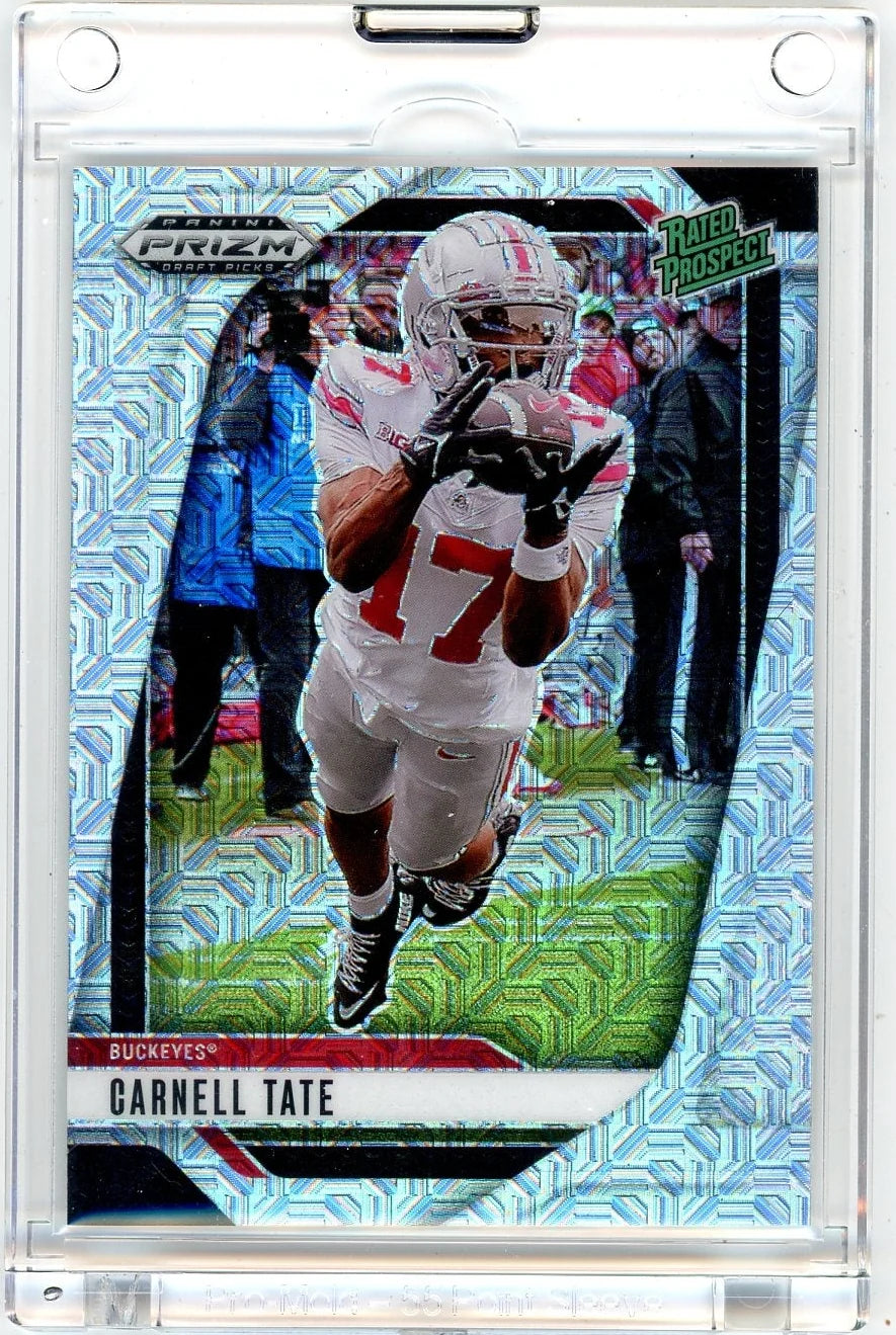 Carnell Tate 2025 Panini Prizm Draft Picks Rated Prospect Mojo #'d 03/25