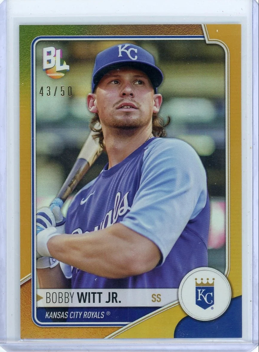 Bobby Witt Jr. 2023 Topps Big League gold foil #'d 43/50