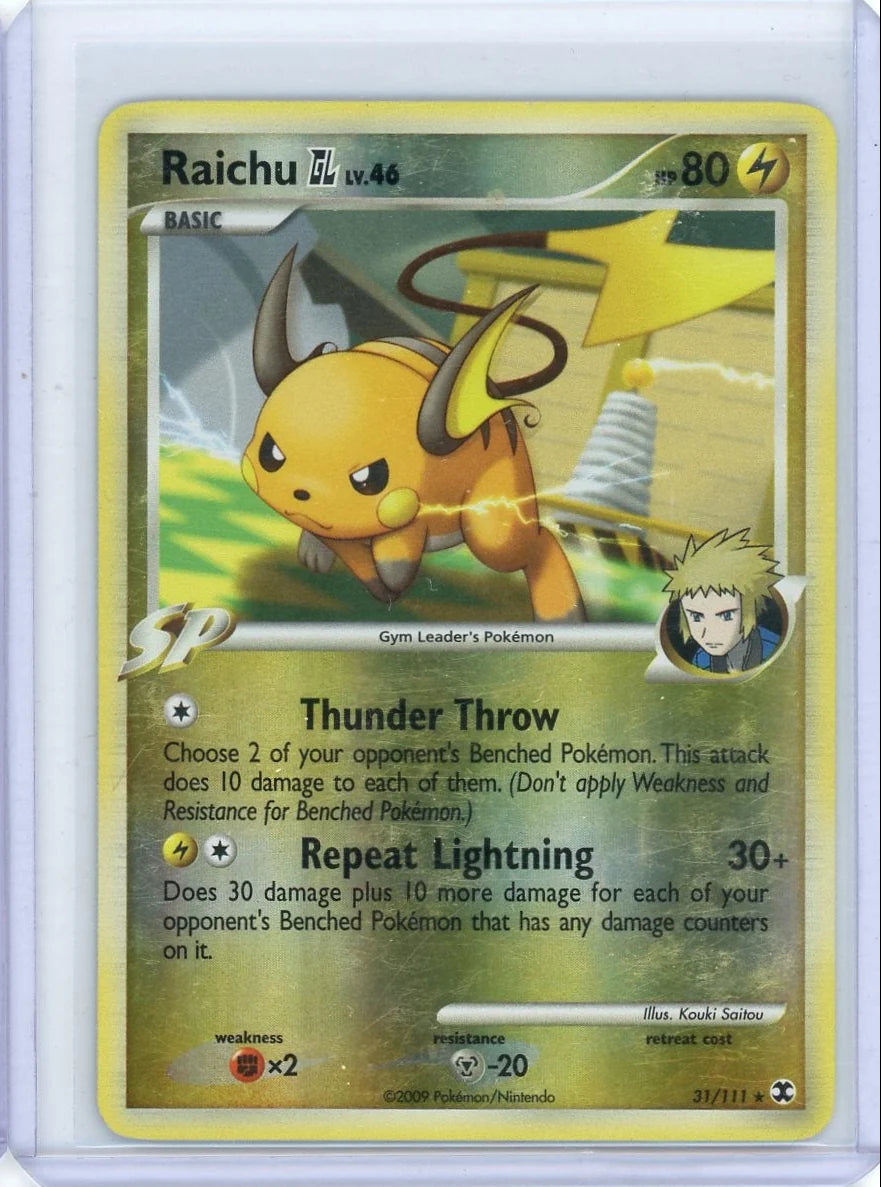 Raichu GL Pokémon Rising Rivals Reverse Holo #31/111