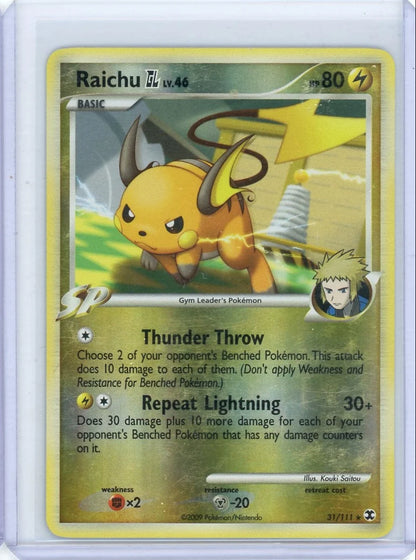 Raichu GL Pokémon Rising Rivals Reverse Holo #31/111