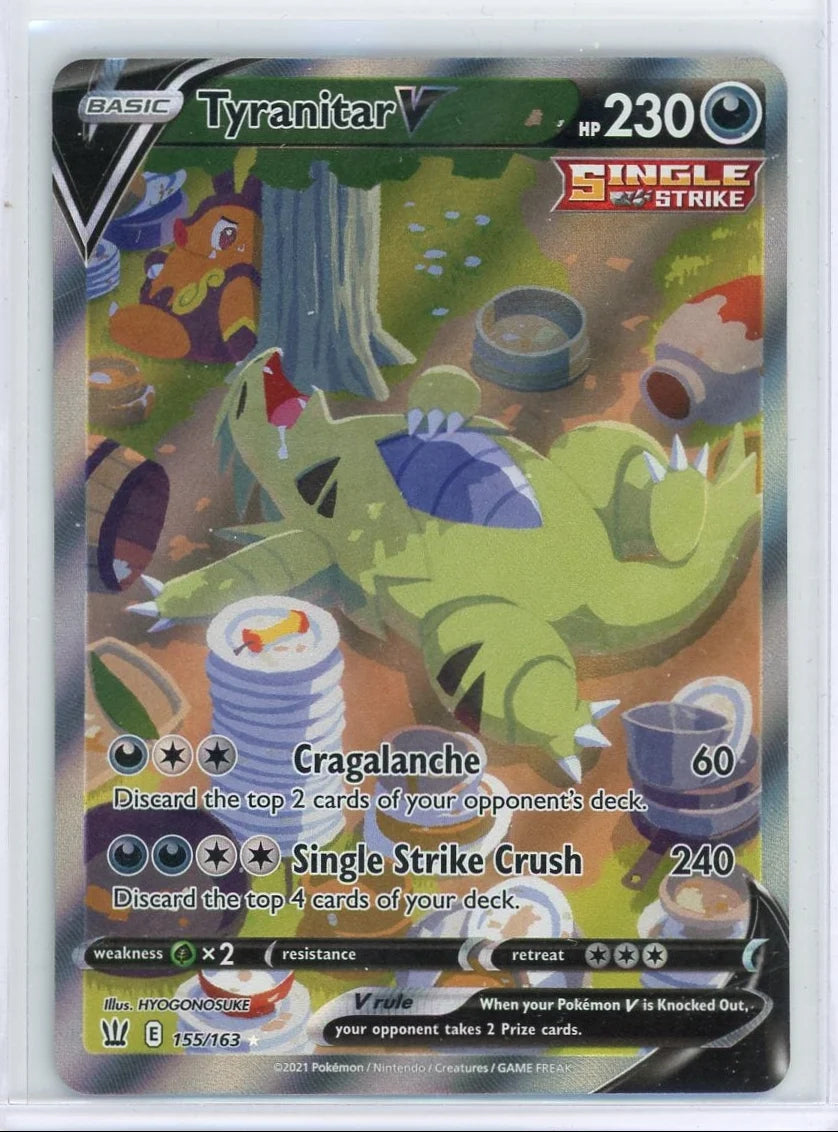 Tyranitar V Pokémon Battle Styles Alternate Full-Art #155/163
