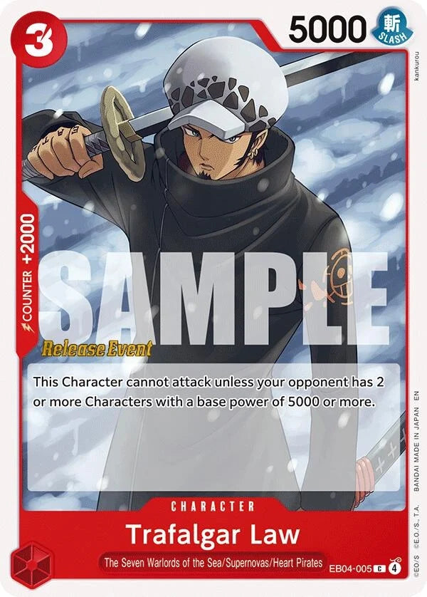 Trafalgar Law (EB04-005) (Adventure on Kami's Island Release Event Cards) (OP15 RE)